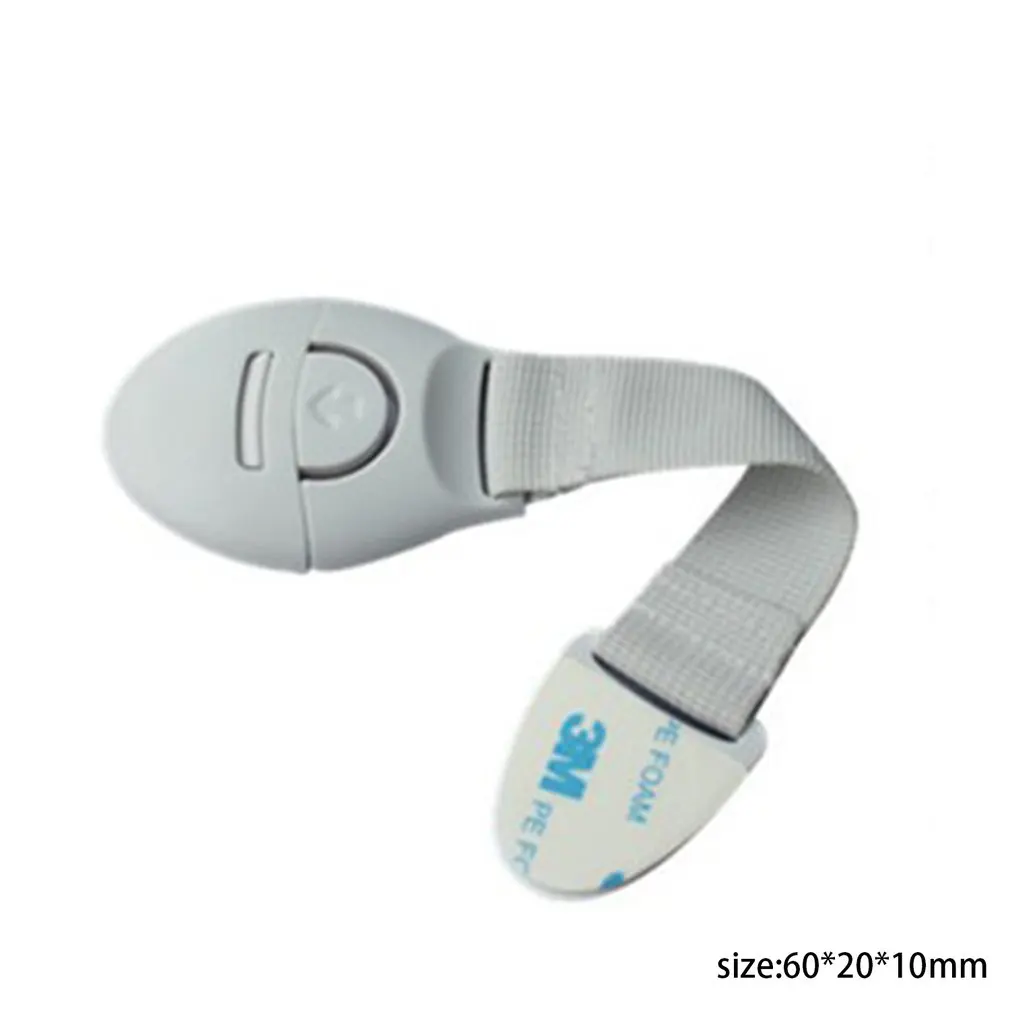 

Hot! 1 pc Drawer Door Cabinet Cupboard Toilet Safety Locks Baby Kids Safety Care Plastic Locks Straps for Infant Baby Protection