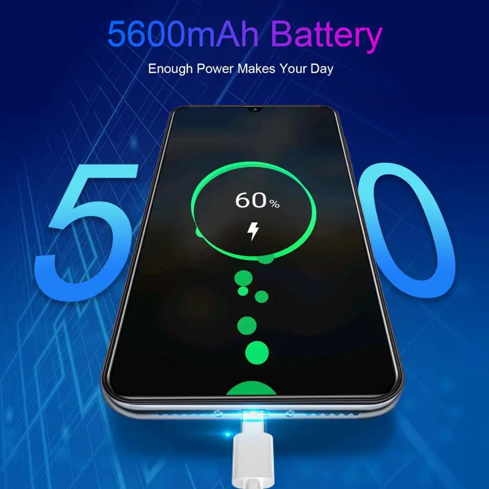 

6.7Inch S26U Cellphone Water Drops Screen Android10 8 256GB 5600mAh New MediaTek Global Version 10 Core 4G5G Phone Case