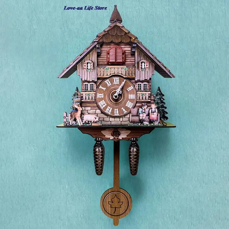 Часы Cuckoo настенные часы ручная работа винтажные деревянные искусственное дерево