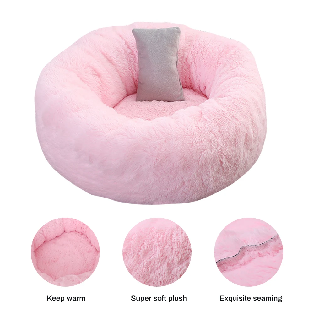 Коврики для домашних животных круглые коврики щенков зимний теплый плюшевый