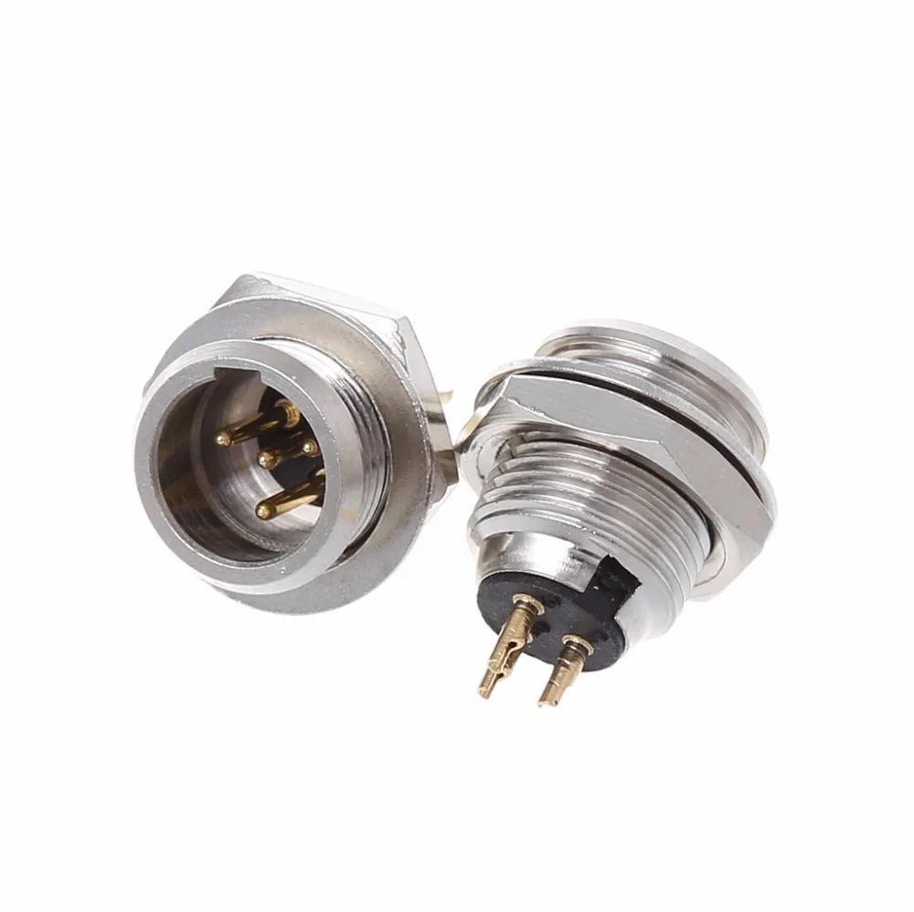 1 шт. Высокое качество Мини XLR 3Pin 4Pin 5Pin мужской Панель Шасси Разъем небольшой