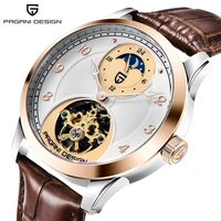 pagani design high end tourbillon mens watches brand luxury automatic mechanica watch for men sport leather relogio masculino