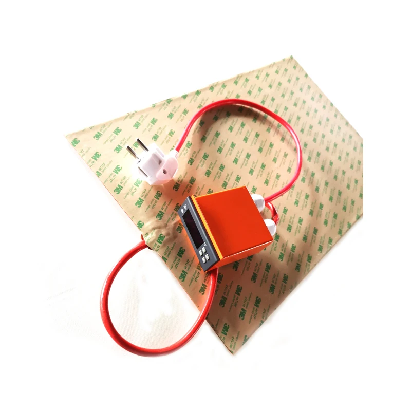 300*500*1.5mm 220V 1350W Silicone Pad Heater for 3d printer adhesive digital thermostat on wire 1000mm lead | Дом и сад
