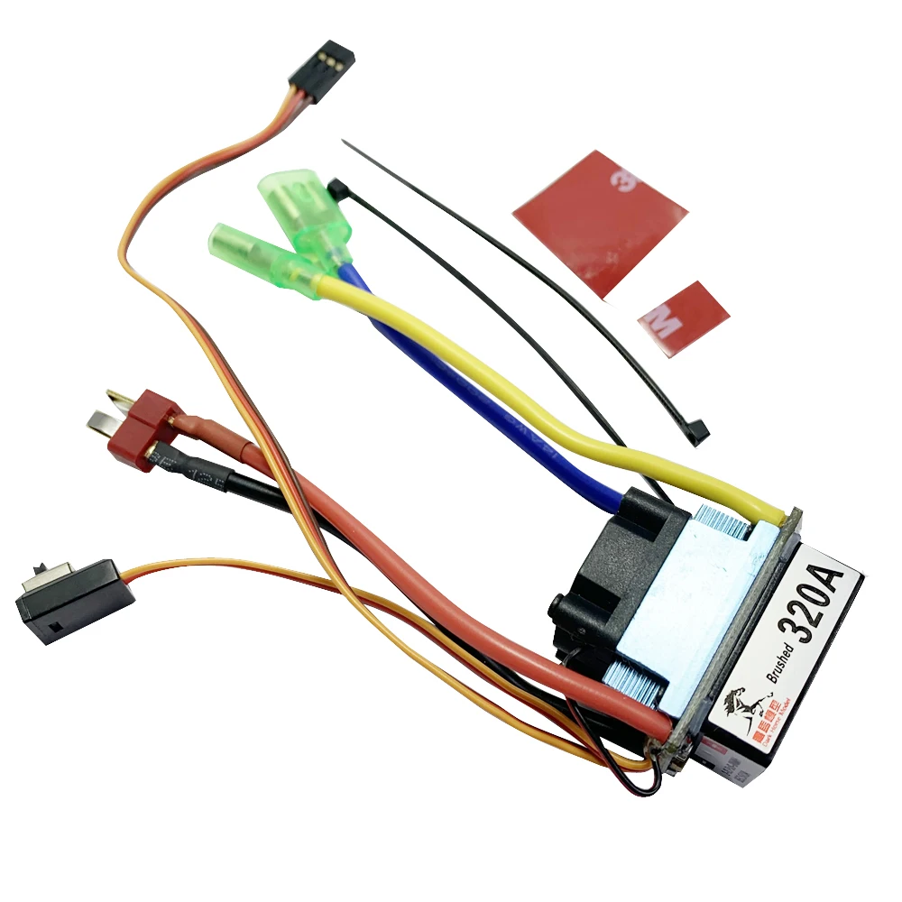 10pcs RC Boat 320A ESC 380/540/775 Brushed Motor Speed Controller Dual Mode Regulator Band Brake for 1:10 Car Bait | Игрушки и хобби
