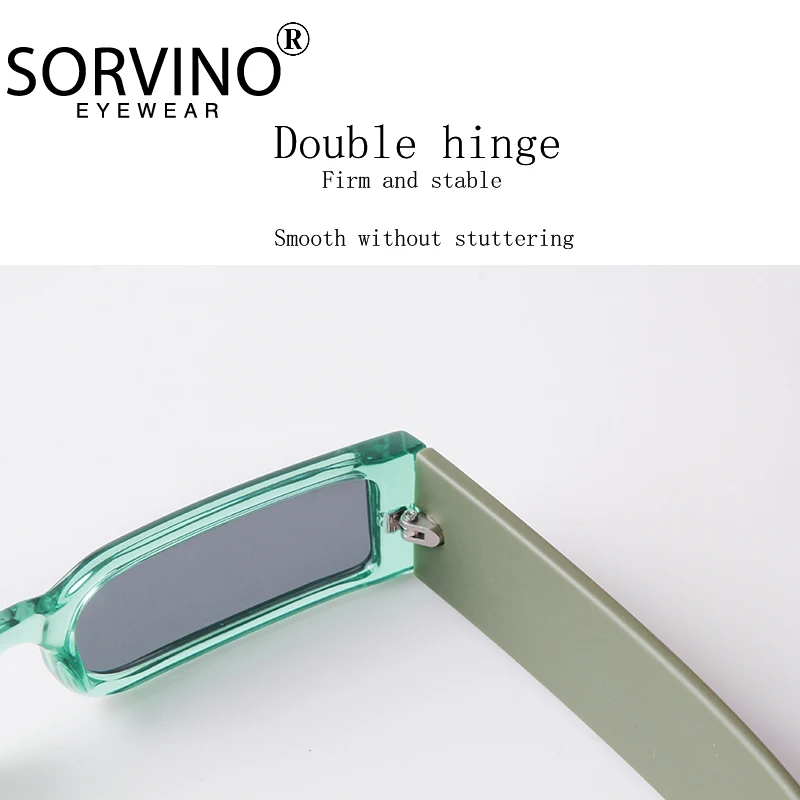 

New Women Small Rectangle Fashion Sunglasses 2021Retro Clear Lenses Sun Glasses Luxury Brand Men Wide Legs Shade Glasses UV400