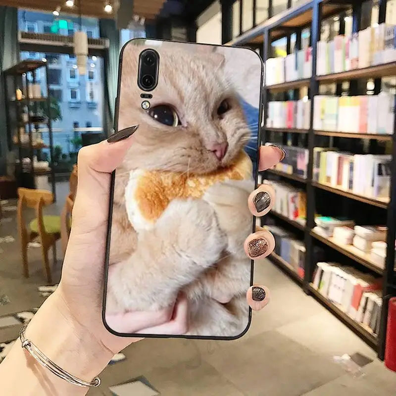 

Funny cute cat Phone Case For Huawei honor Mate P 10 20 30 40 Pro 10i 9 10 20 8 x Lite