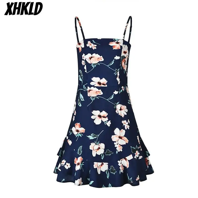 XHKLD летний сексуальный топ без рукавов гофрированный плиссированный принт на