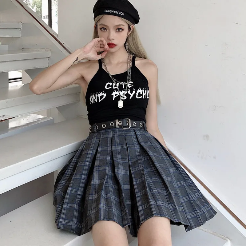 М 4XL Новый Harajuku плиссированная юбка пачка размера плюс элегантный дизайн Высокая
