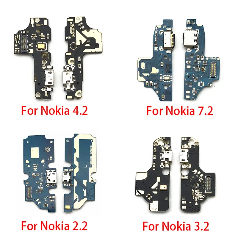 

Новинка для Nokia 2,2 3,2 4,2 7,2 док-станция разъем Micro USB зарядное устройство зарядный порт микрофон с гибким кабелем плата
