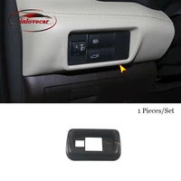 1 pcs abs wood grain car headlamps adjustment switch cover trim for toyota highlander 2020 2021 2022 interior accessories