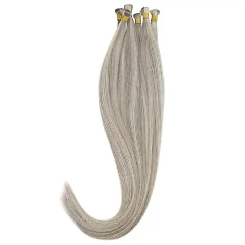 [Новинка] пучок VeSunny, связанный вручную, пришивной, бесшовный, двойной натуральная уточная пряжа, невидимые натуральные человеческие волосы 10 г/пучок # P19a/60