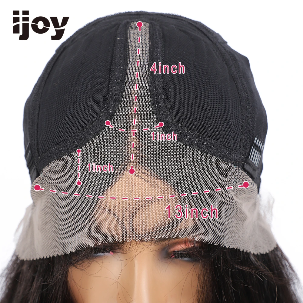 

Lace Front Human Hair Wig Kinky Curly Long Hair Colored Natural Black Brazilian Hair For Black Women Remy IJOY