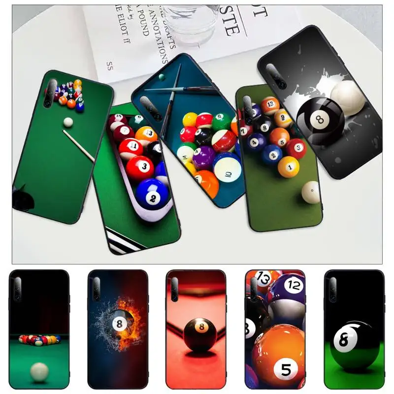 

billiards Snooker Black 8 Phone Case For iphone 12 11 13 7 8 6 s plus x xs xr pro max mini shell