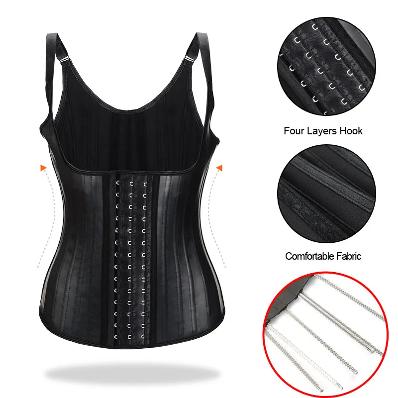 

Latex waist trainer women binders shapers modeling strap corset colombian girdles body shapewear faja shaper sash reductive