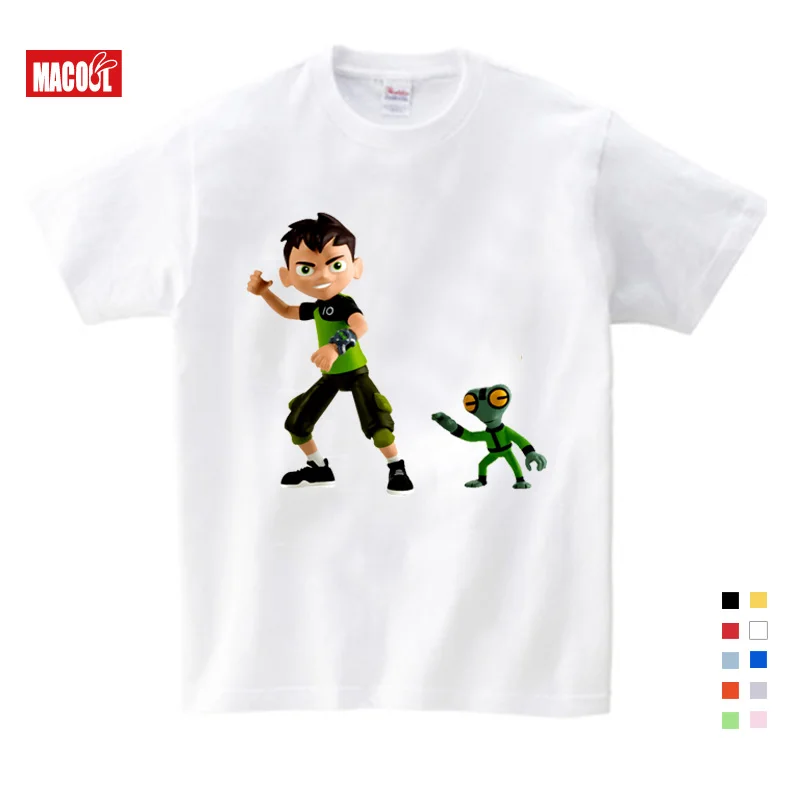 T-shirt Бен 10 протектор для часов толстовки земля и свитшоты для детей в году Осень мультфильм мальчиков толстовки и свитшоты топы для мальчиков и девочек - Цвет: T-shirt