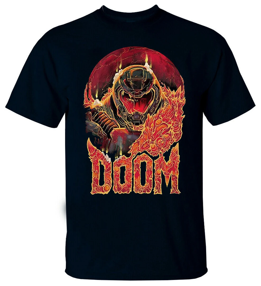 Игра Doom V2 видео Юнион Аэрокосмическая корпорация Футболка (черный) все размеры S