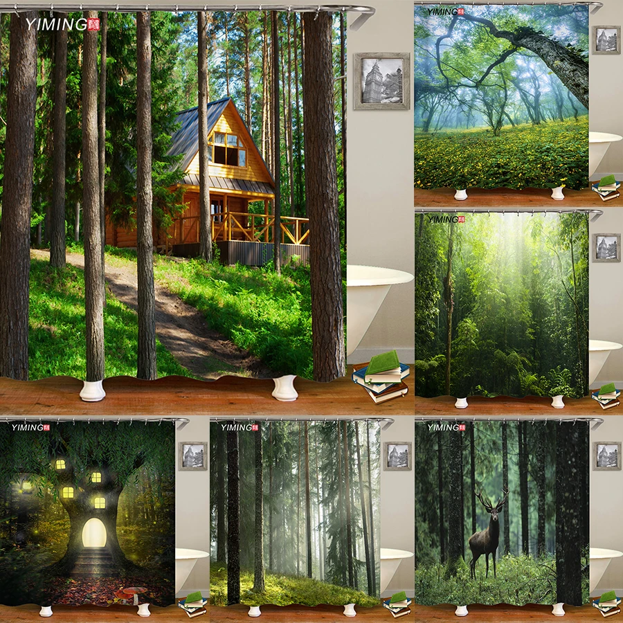 

Водонепроницаемая Штора для душа, из полиэстера, 180 Х200