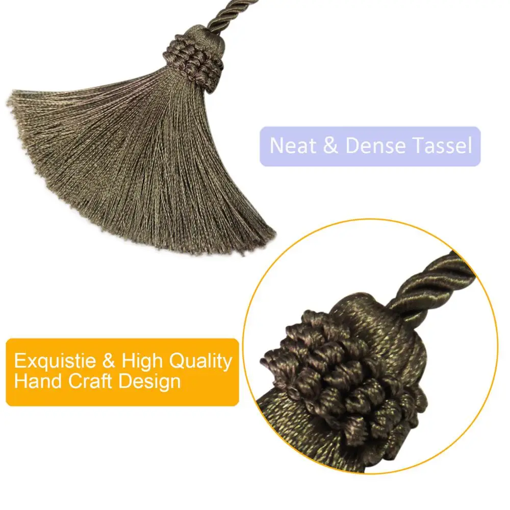 1Pc Tassels Curtain Tieback Fringe Handmade Hanging Ball Tie Backs Buckle Rope Tape Curtains Holder Room Accessories | Дом и сад