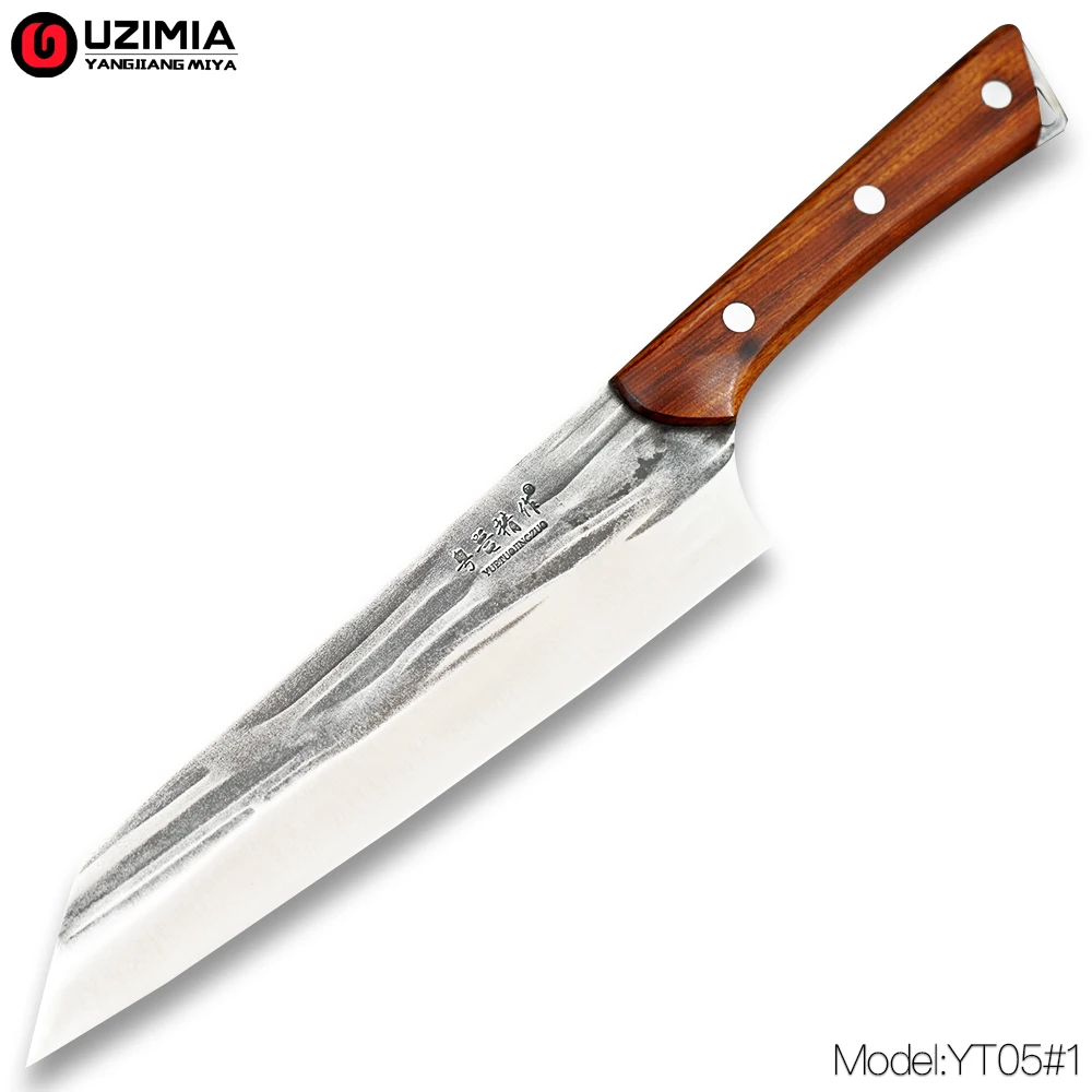 

UZIMIA Handmade Forged 8Cr Steel Japanese Chef Knife Kitchen Knives Meat Cleaver Slicing Knife Utility Cooking Tools Sharp YT05
