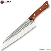 uzimia handmade forged 8cr steel japanese chef knife kitchen knives meat cleaver slicing knife utility cooking tools sharp yt05