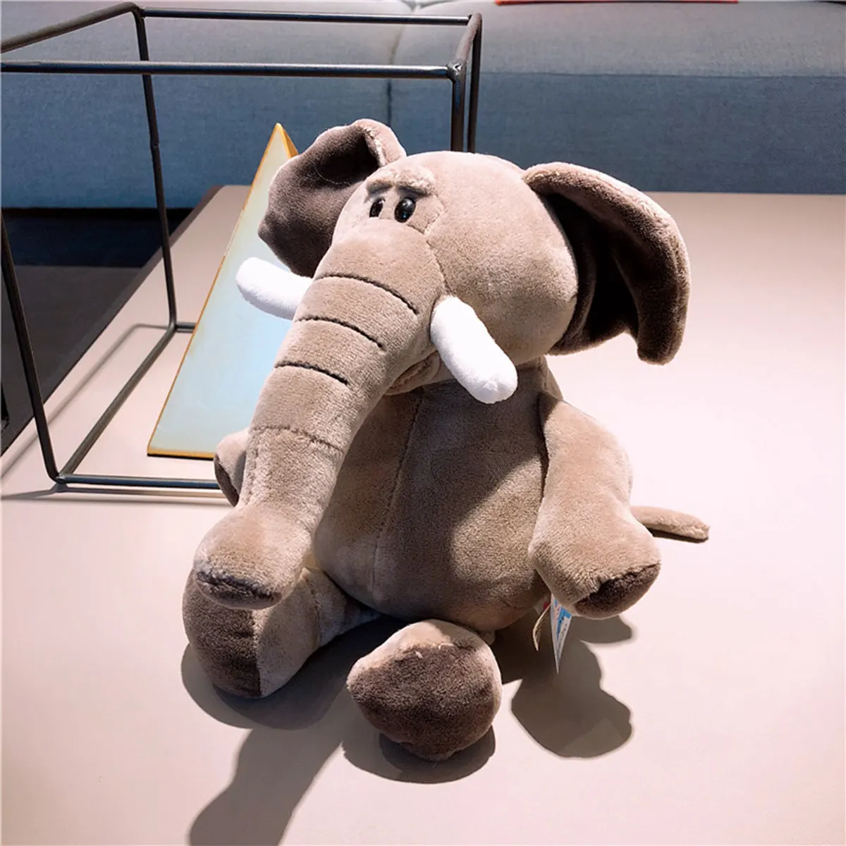 Милый слон енот жираф Лев плюшевые игрушки для детей и девочек подарок на день