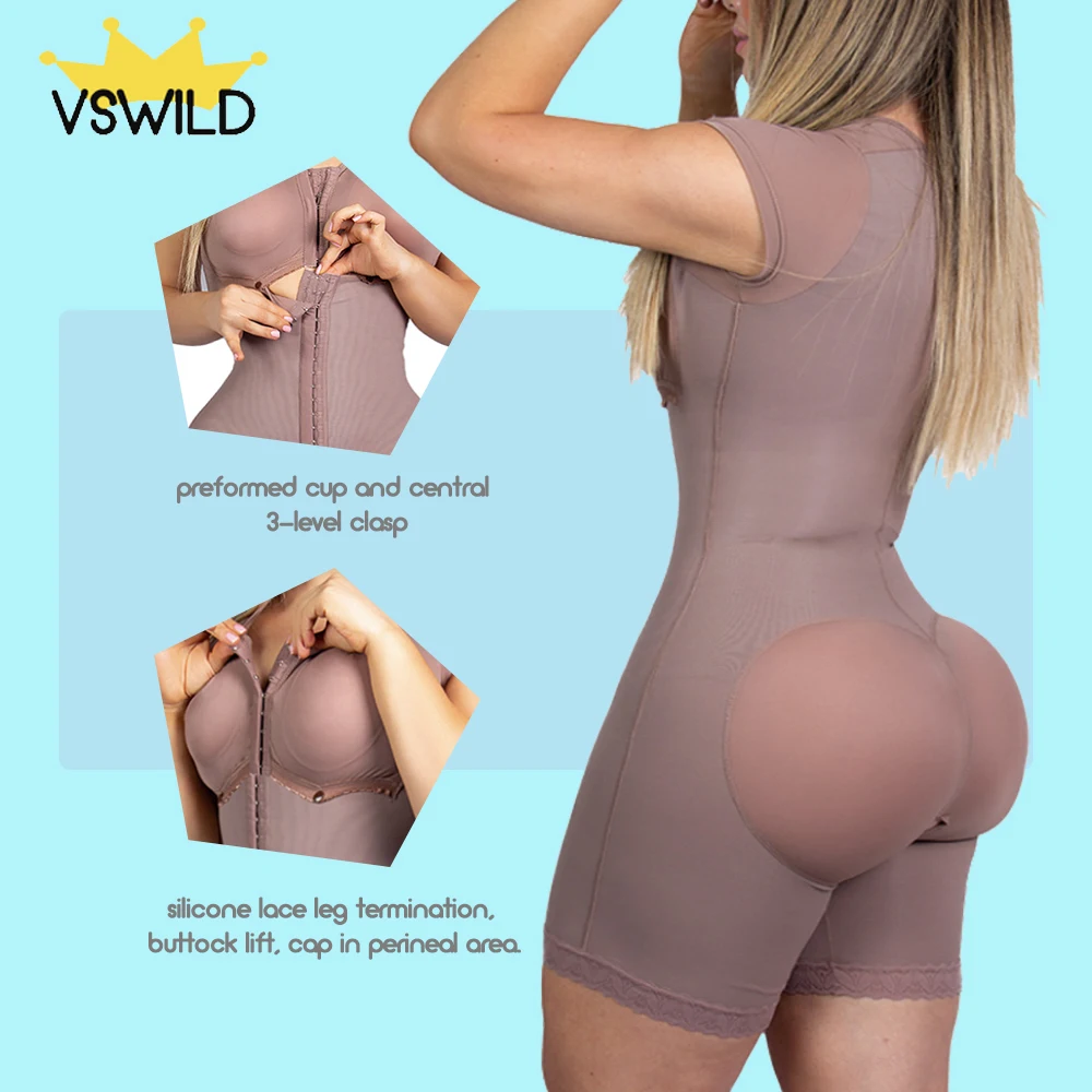Women Fajas Colombianas Front Hooks Closure Waist Trainer Body Shaper Tummy Slimming Shapewear With Bra Underwear Корсет SKims