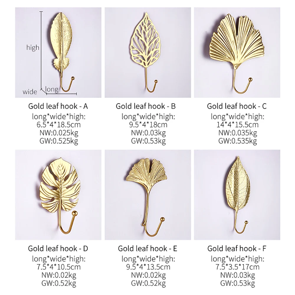 

Nordic Wrought Iron Hook Key Hanger Wall Hooks Exquisite Leaf Modeling Crafts Wall Decoration Minimalist Wall Hooks Decorative