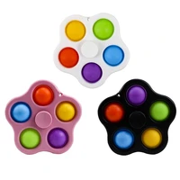 silicone push bubble flower shape sensory fidget toys for autism stress reliever fidget anxiety relief funny toys board game