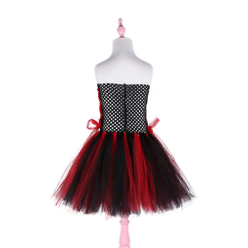 Платье-пачка вампира карнавальный костюм на Хэллоуин для девочек детское