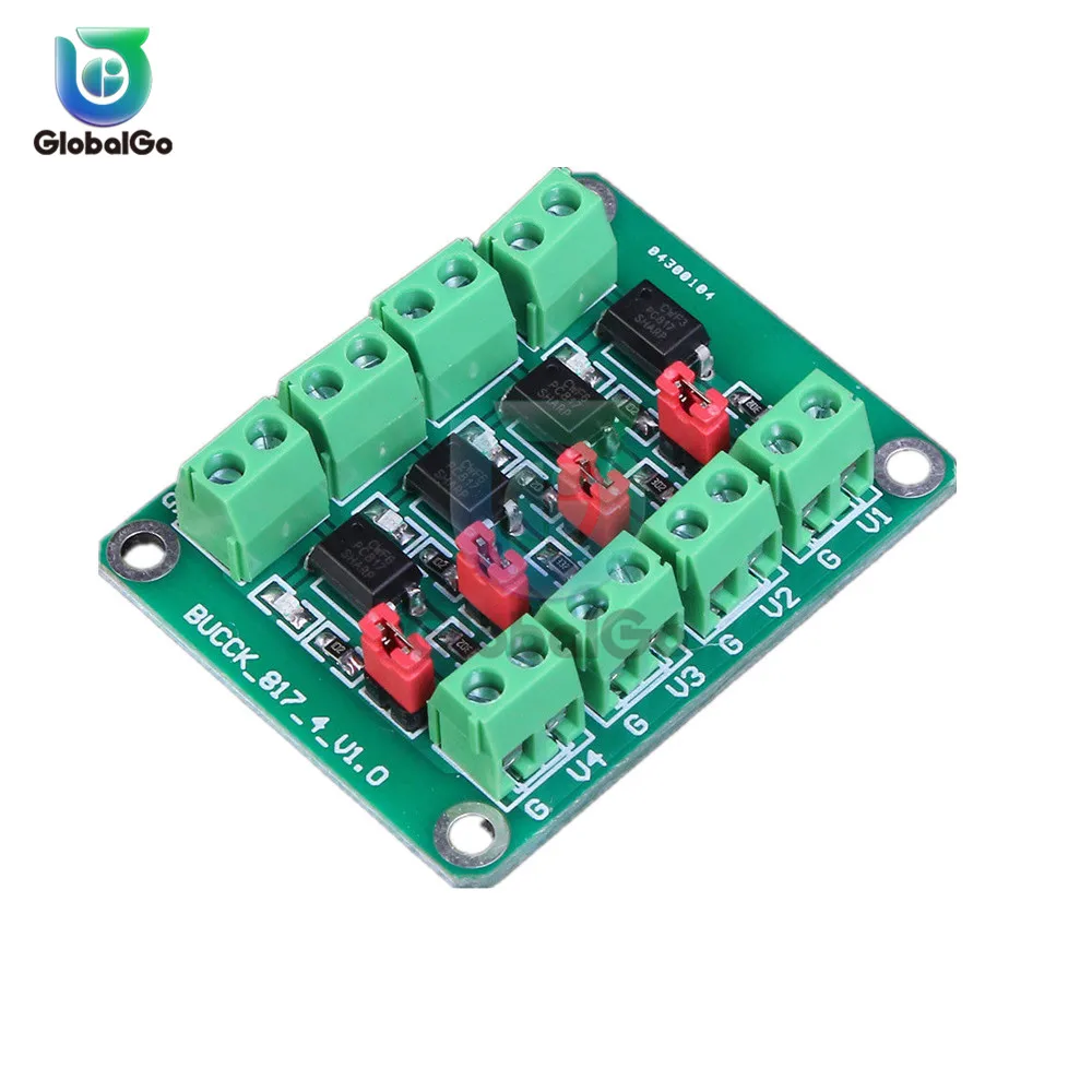 PC817 4 канала Напряжение переключатель конвертер адаптер модуль 3 6-30V драйвера