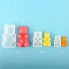 Силиконовая форма для конфет Gummy Bear, подвеска для торта, шоколада, помадки, смолы, ювелирные изделия сделай сам