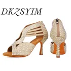 Удобные туфли для латиноамериканских танцев DKZSYIM, профессиональная обувь для тренировок, Обувь для бальных танцев, пикантная обувь для банкета 4-9 см