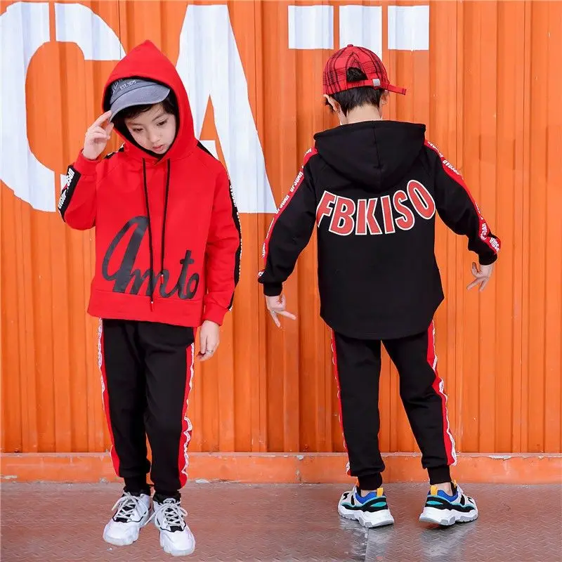 Детская одежда для подростков Костюм маленьких мальчиков спортивный костюм с