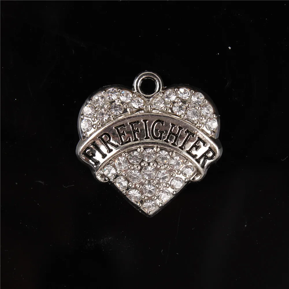 5 шт. подвеска в виде сердца пожарного|Шармы| |
