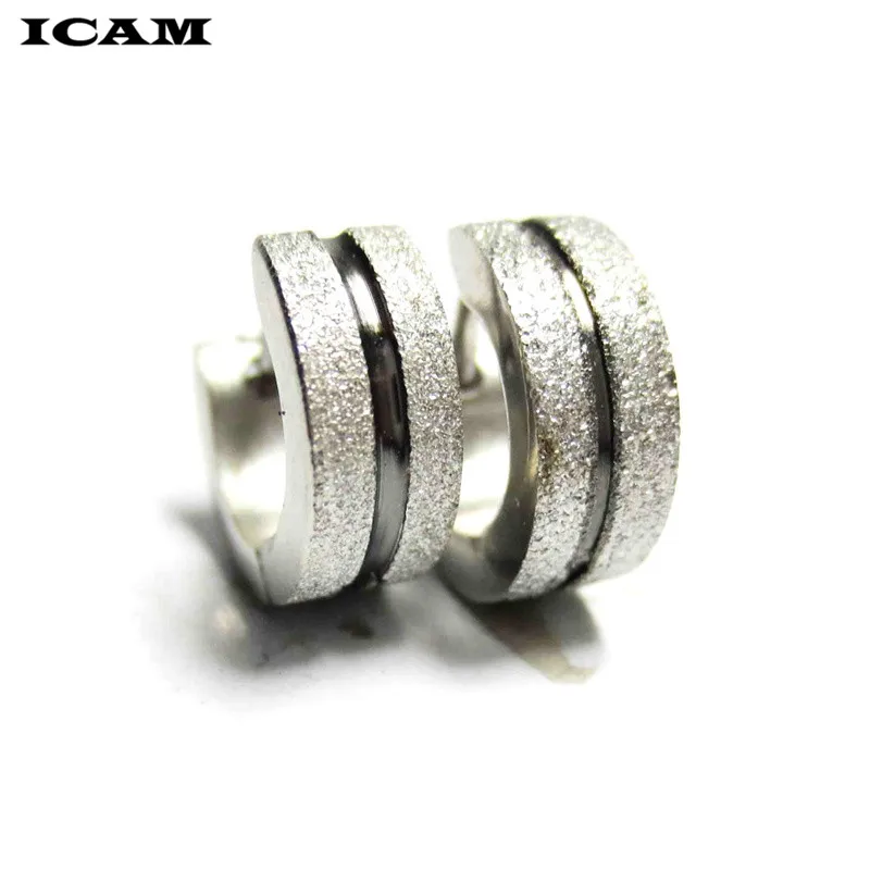 ICAM модные ювелирные изделия серьги Huggie для женщин черные кольца дизайнерские