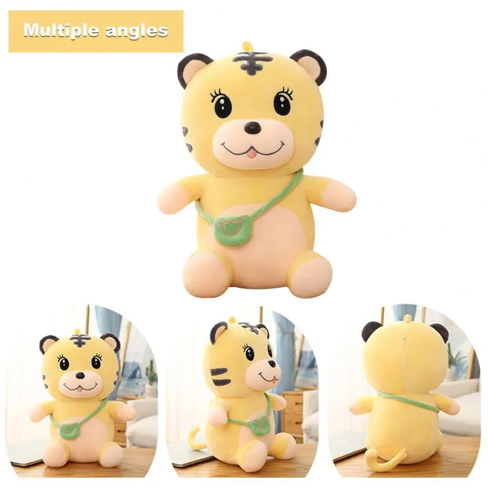 

30CM Creative Tiger Plush Doll Non-Shedding Washable Cute Soft Large Stuffed Animal Tiger Toy for Home Nice Gift for Girl