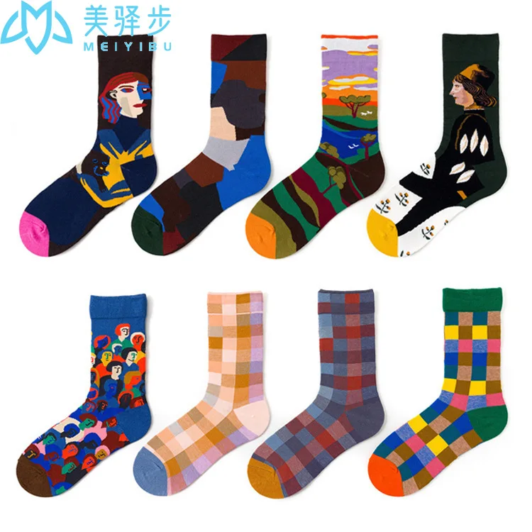 10 Pairs Popular Original Design Socks Adult Autumn and Winter Cotton Socks European and American Hot Sales Socks