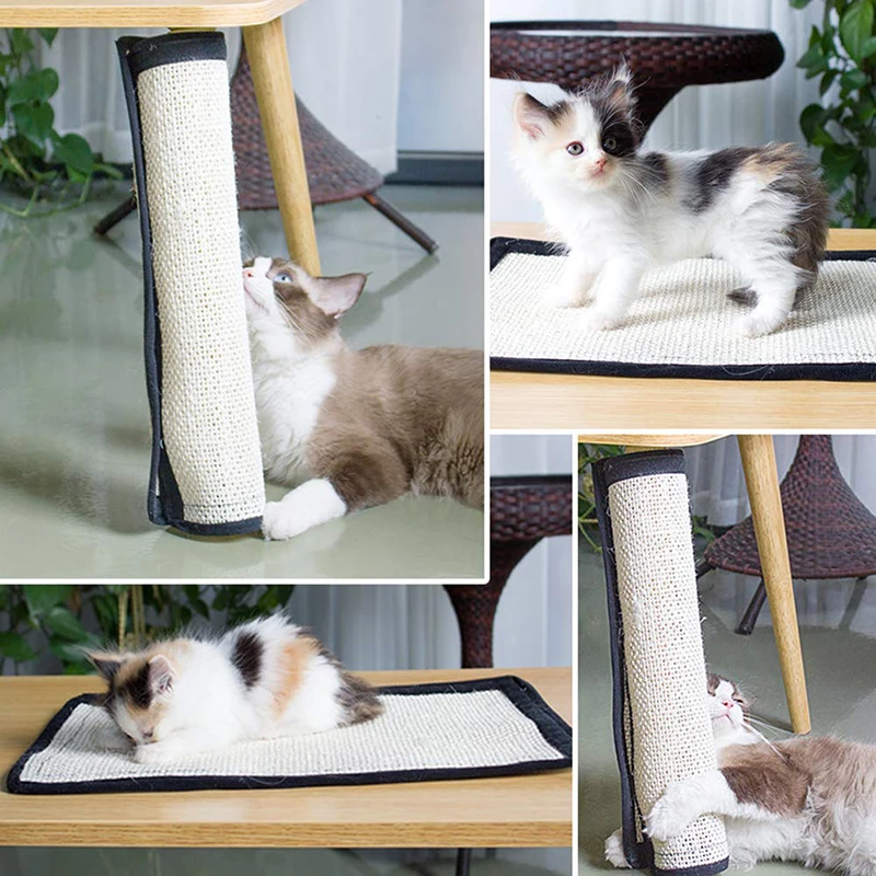 MESNUG Natural Sisal Cat Scratcher Pad Durable Kitten Scratching Flexible Guard for Wrapping Around Table Couch Chair Leg | Дом и сад
