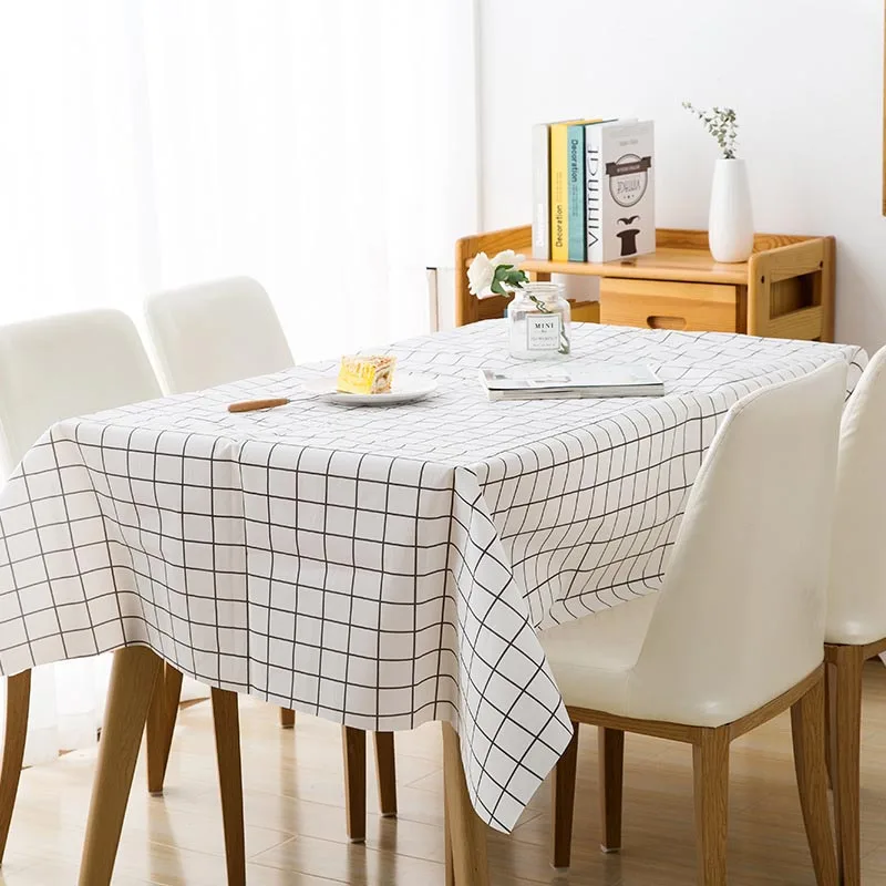 

Waterproof PEVA Tablecloth Thicken Rectangular Tablecloths Oilproof Kitchen Dining Table Cloth Wedding Decoration Tables Cover