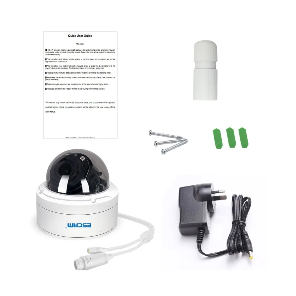 Новейшая камера ESCAM PVR002 2MP HD 1080P PTZ 4X Zoom 2,8-12 мм объектив IP66 водонепроницаемая купольная ip-камера POE Поддержка 3D цифрового шумоподавления