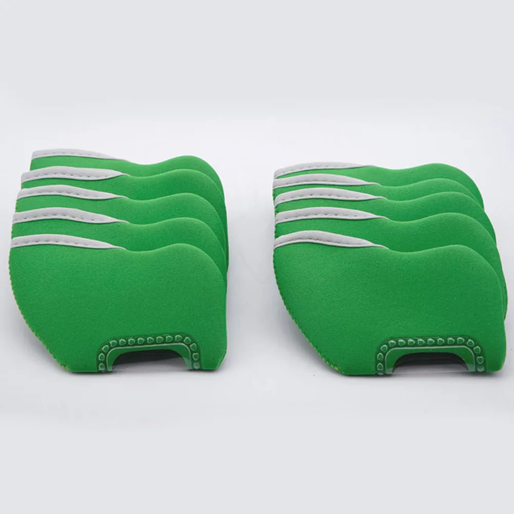 

10Pcs Golf Iron Head Covers Iron Putter Protective Golf Club Iron Head Protector Golf Accessories