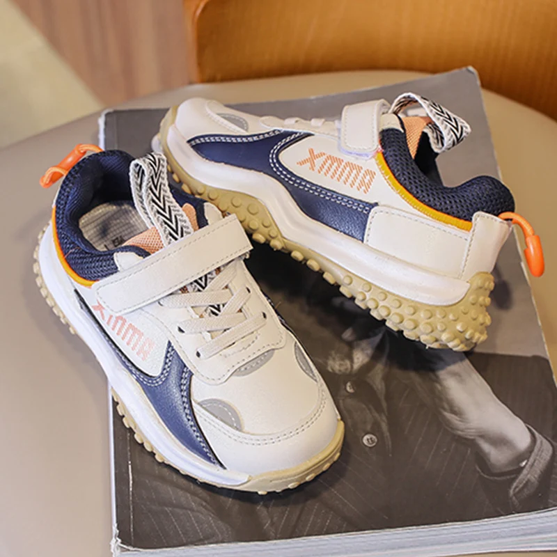 

Повседневная Спортивная обувь для бега для девочек, детская обувь, Нескользящая дышащая брендовая школьная обувь для мальчиков