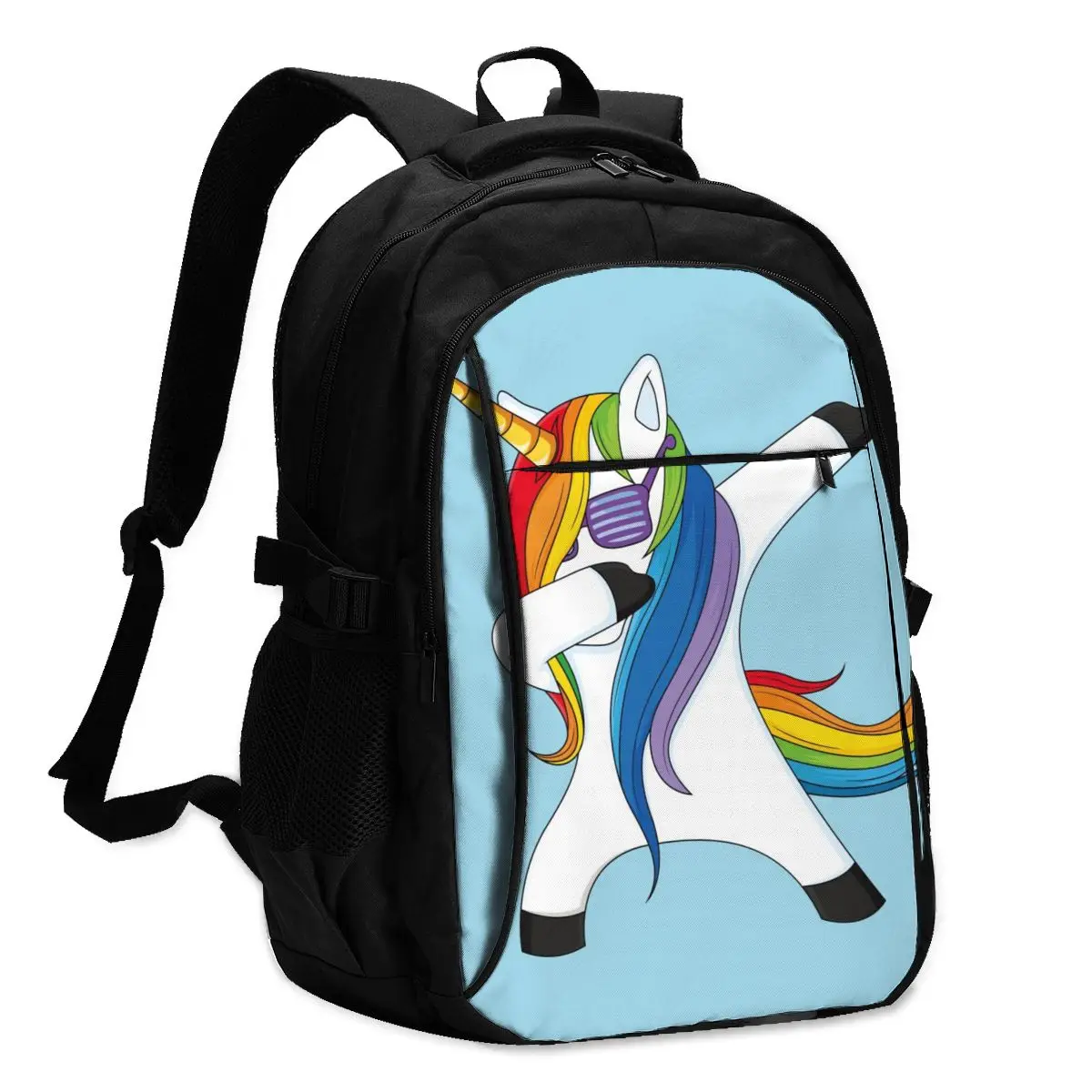 Женский рюкзак с USB-зарядкой и принтом в виде единорога | Багаж сумки