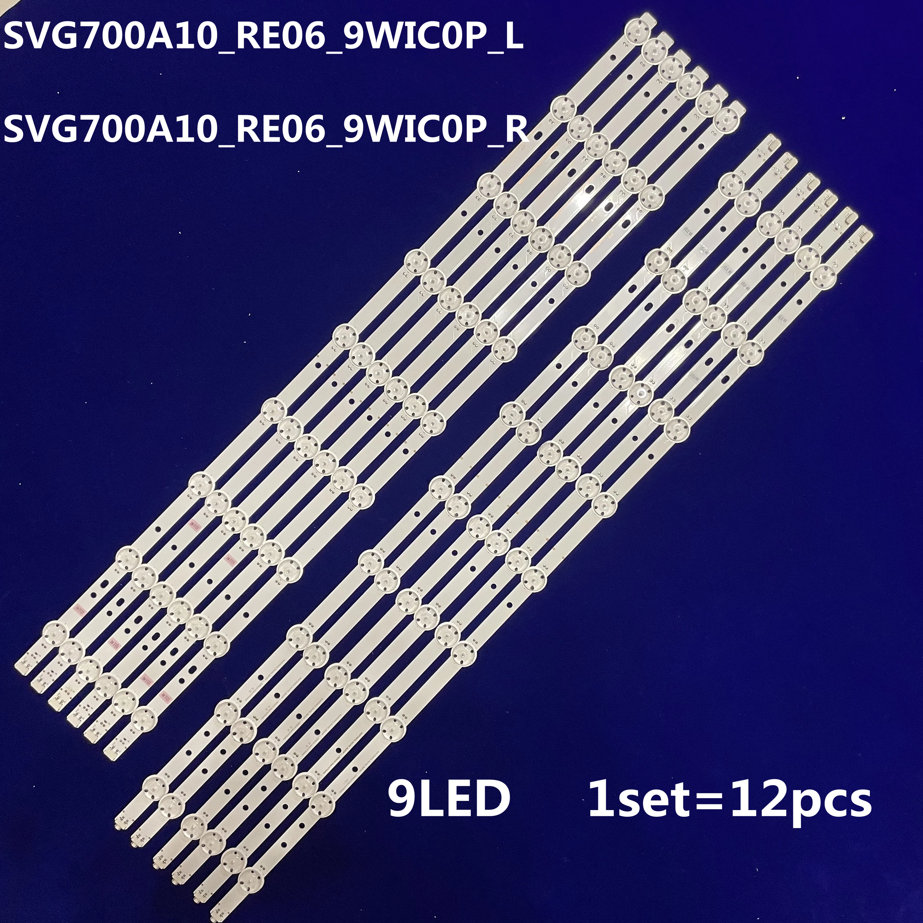 

LED Backlight strip 9 lamp For Vizio 70"TV SVG700A10_RE06_9WIC0P_L_150916 SVG700A10_RE06_9WIC0P_R_150916 E70U-D3