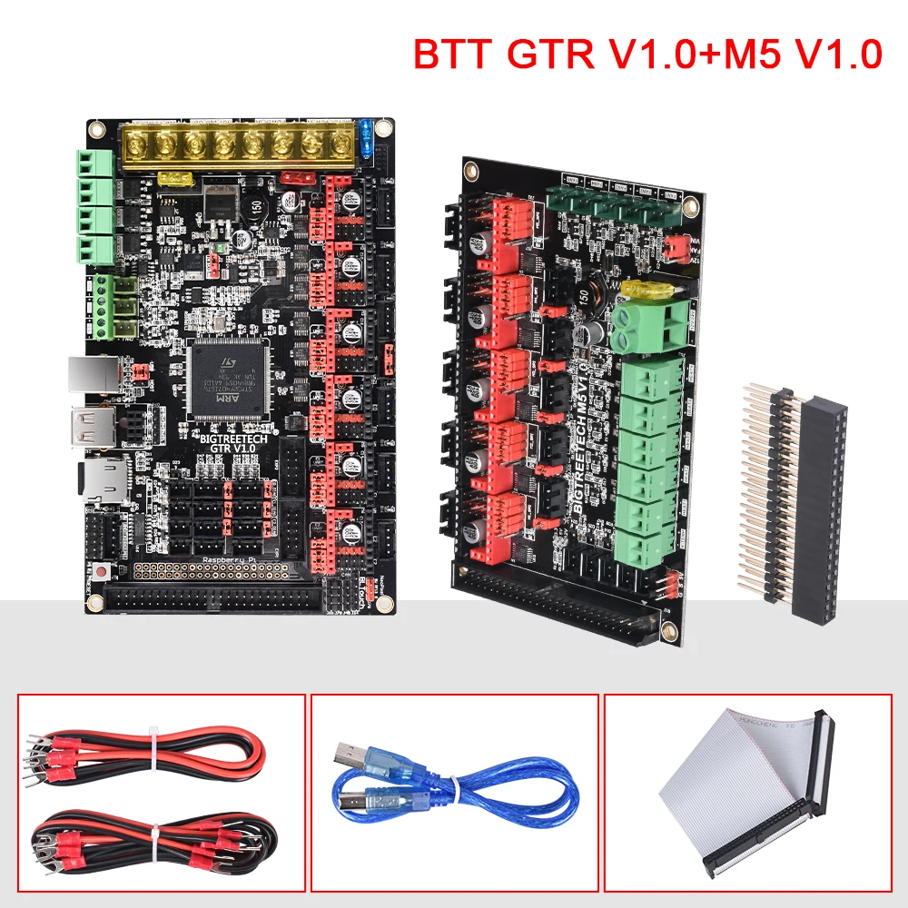 BIGTREETECH GTR V1.0 32 бит Материнская Плата Dual Z с M5 плата расширения Поддержка TMC2209 TMC5160 11