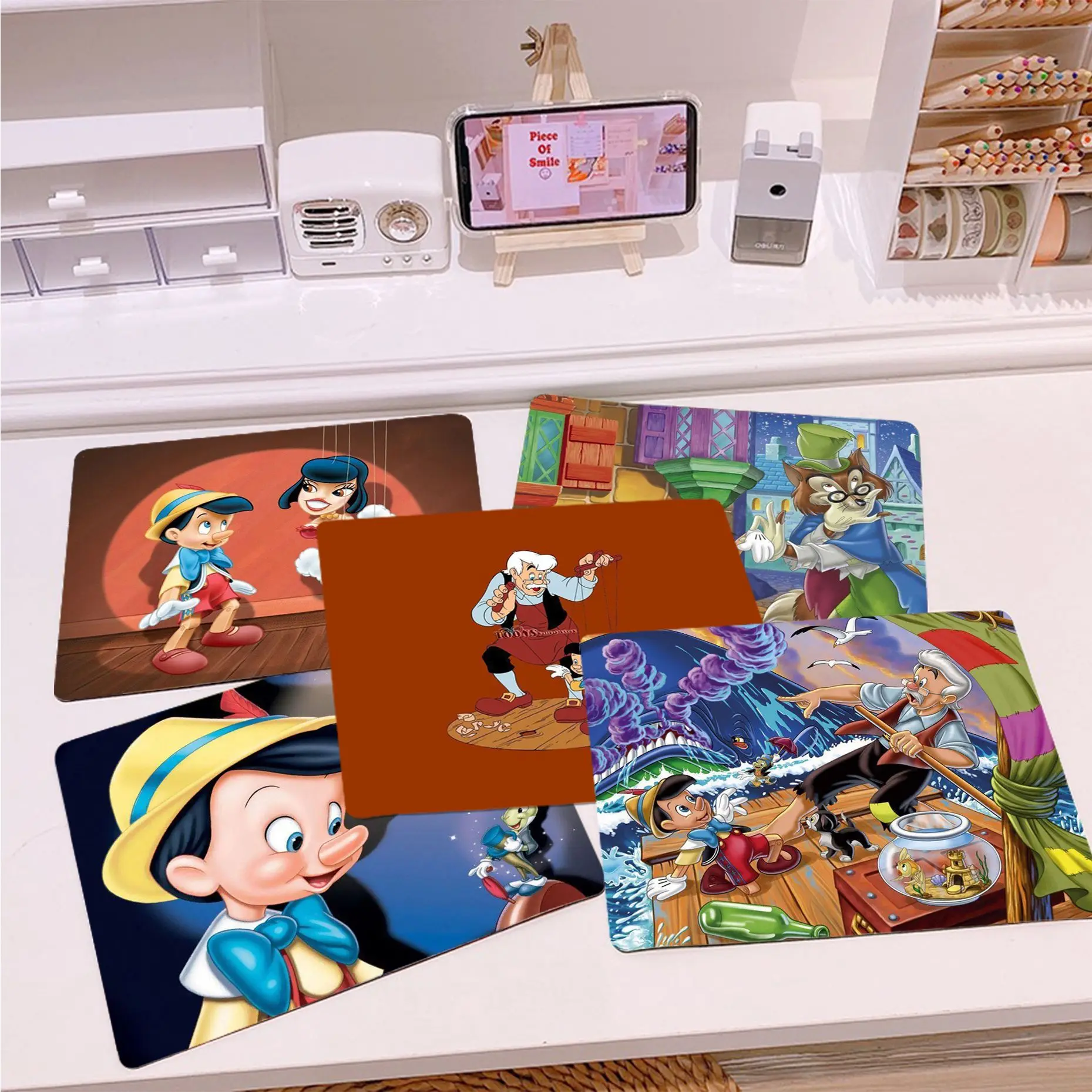 

Disney Pinocchio DIY Design Pattern Game mousepad Rubber PC Computer Gaming mouse pad
