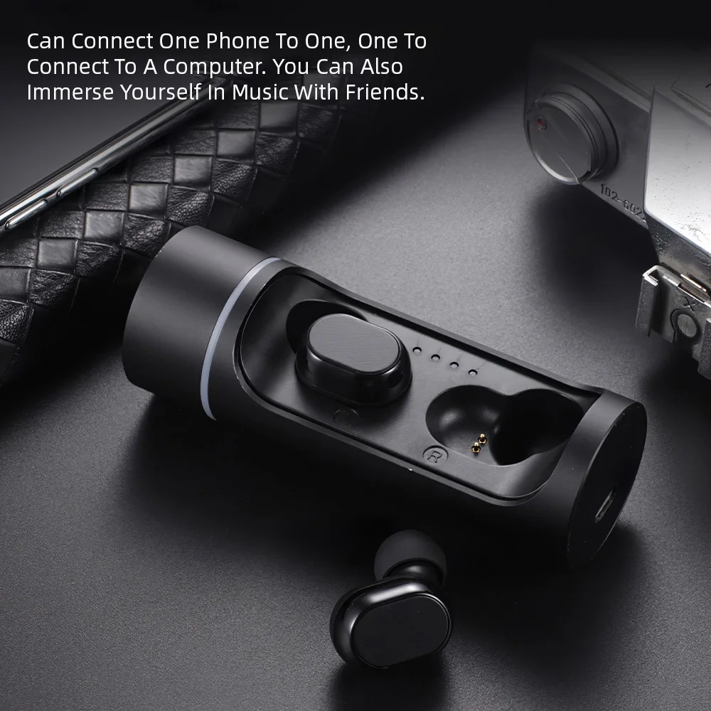 TWS V5.0 Bluetooth беспроводные наушники спортивные гарнитура зарядный чехол для Huawei Mate 8
