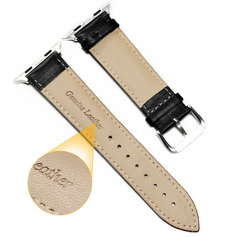 Ремешок из воловьей кожи ручной работы для Apple Watch 42 мм 38 серия 5/4/3/2/1 спортивный