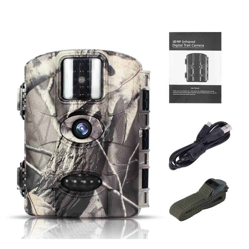 

1080P Trail Camera 60 Degree Infrared LED Hunting Camera 16MP Traps Surveillance Wildlife Infrared Cameras IP65 Waterproof