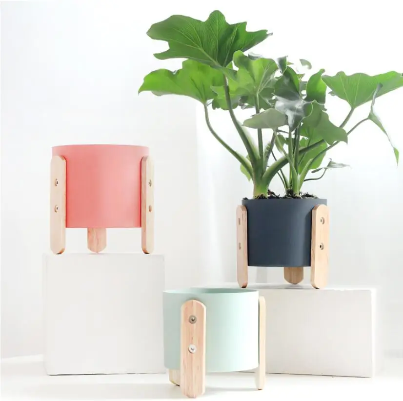 Новый яркий цветочный горшок домашний декор Металлический круглый настольное